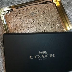 ❗️SOLD OUT❗️Coach Glitter Wristlet